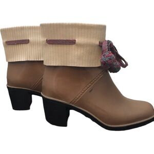 Marc By Marc Jacobs Rain Boots Rubber Short Ankle Woman’s Size 6.5